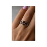 925 Sterling Silver Garnet Ring Size 6.5