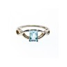 925 Sterling Silver Blue Spinel Ring Size 11.25