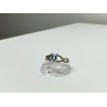 925 Sterling Silver Blue Spinel Ring Size 11.25