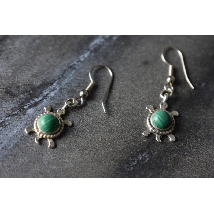 925 Sterling Silver Malachite 