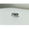 925 Sterling Silver Blue Spinel & Tanzanite Ring Size 11.25