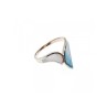 925 Sterling Silver Mother Of Pearl Ring Size 6