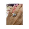 925 Sterling Silver Mother Of Pearl Ring Size 6