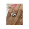 925 Sterling Silver Mother Of Pearl Ring Size 6