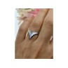 925 Sterling Silver Mother Of Pearl Ring Size 6
