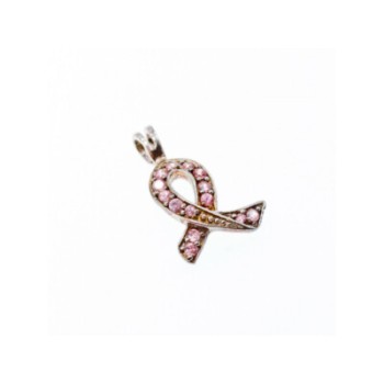 925 Sterling Silver Pink CZ Pendant