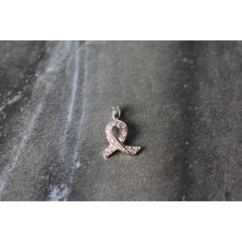 925 Sterling Silver Pink CZ Pendant