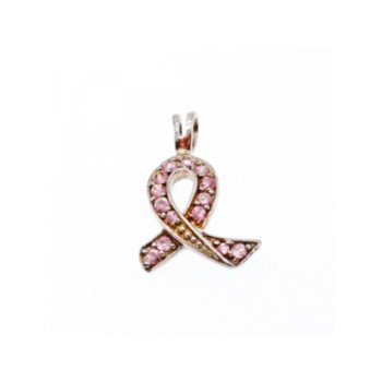 925 Sterling Silver Pink CZ Pendant