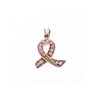925 Sterling Silver Pink CZ Pendant