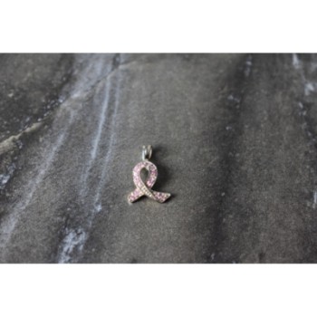 925 Sterling Silver Pink CZ Pendant