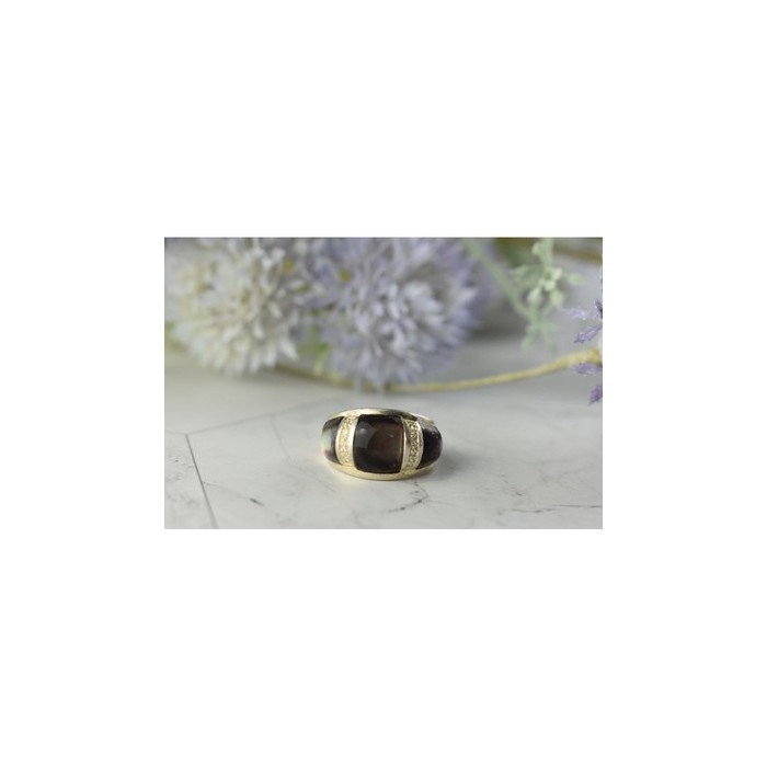 925 STERLING SILVER MOTHER OF PEARL RING SIZE 8