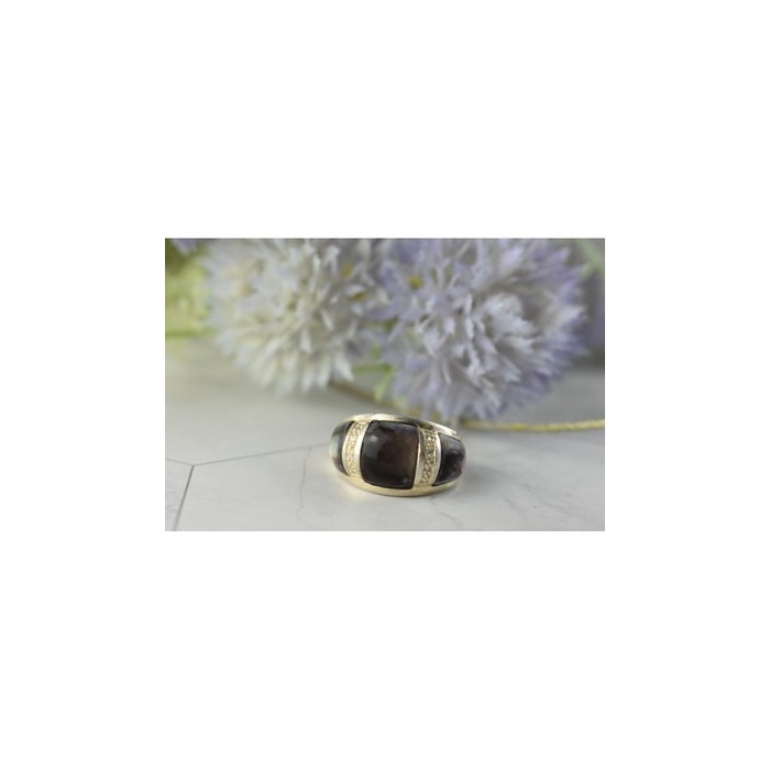 925 STERLING SILVER MOTHER OF PEARL RING SIZE 8