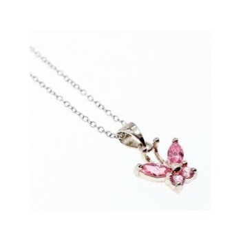 925 Sterling Silver Pink CZ 