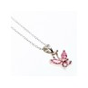 925 Sterling Silver Pink CZ 