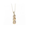 10K YELLOW GOLD DIAMONDS CHAIN WITH PENDANT