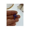 925 Sterling Silver Tanzanite Cross Pendant