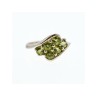 925 Sterling Silver Peridot Ring Size 9.5