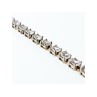 925 STERLING SILVER WHITE/COLORLESS SPINEL BRACELET SIZE 6.7 IN