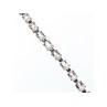 925 STERLING SILVER WHITE/COLORLESS SPINEL BRACELET SIZE 6.7 IN