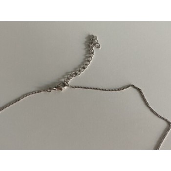 Chain With Pendant Purple CZ