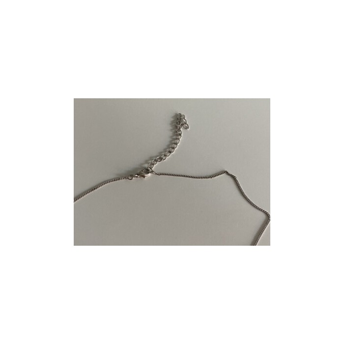 Chain With Pendant Purple CZ