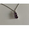 Chain With Pendant Purple CZ