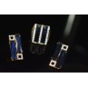 925 STERLING SILVER BLUE ALPANITE SET (RING & EARRINGS)