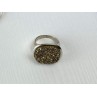 925 Sterling Silver Pyrite (fool's Gold) Ring Size 7