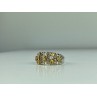 925 Sterling Silver Citrine & Quartz Ring Size 8.5
