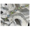 925 STERLING SILVER TOPAZ & PERIDOT BRACELET SIZE 7.5 IN