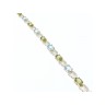 925 STERLING SILVER TOPAZ & PERIDOT BRACELET SIZE 7.5 IN