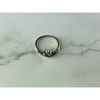 925 Sterling Silver White CZ Ring Size 5.5