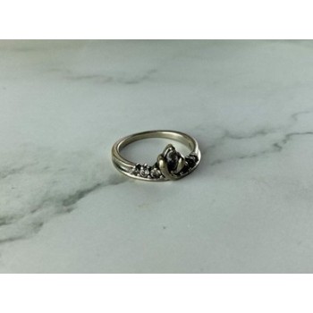 925 Sterling Silver White CZ Ring Size 5.5