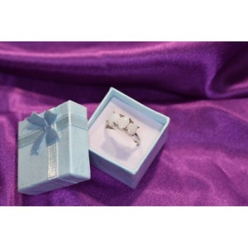 925 Sterling Silver Opal Ring Size 9