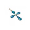 925 Sterling Silver Enamel Cross Pendant