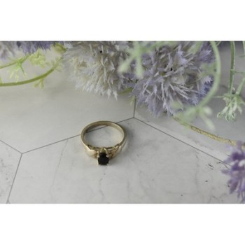 925 Sterling Silver Black Spinel Ring Size 8.5