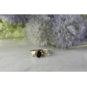 925 Sterling Silver Black Spinel Ring Size 8.5