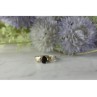 925 Sterling Silver Black Spinel Ring Size 8.5