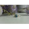 925 Sterling Silver Blue Spinel Ring Size 7