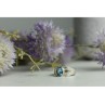 925 Sterling Silver Blue Spinel Ring Size 7