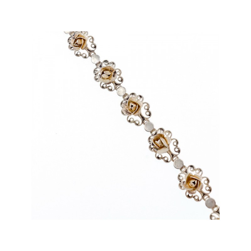 Vintage 925 Sterling Silver Bracelet Size 7 In