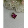 925 Sterling Silver Gold Plated Pink Topaz Pendant Length 0.80 Inch