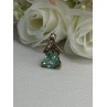 925 Sterling Silver Gold Plated Aquamarine & Beryl Pendant Length 0.76 Inch
