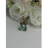 925 Sterling Silver Gold Plated Aquamarine & Beryl Pendant Length 0.76 Inch