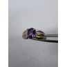 925 Sterling Silver Amethyst Ring Size 8