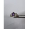 925 Sterling Silver Amethyst Ring Size 8