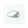925 Sterling Silver White CZ Openwork Ring Size 9.5