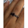 925 Sterling Silver Garnet Ring Size 9.5