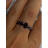 925 Sterling Silver Garnet Ring Size 9.5