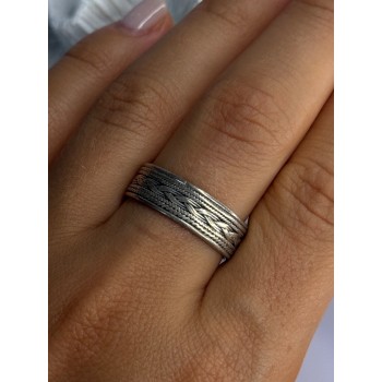 925 Sterling Silver Band Ring Size 10